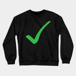 Green check Mark Crewneck Sweatshirt